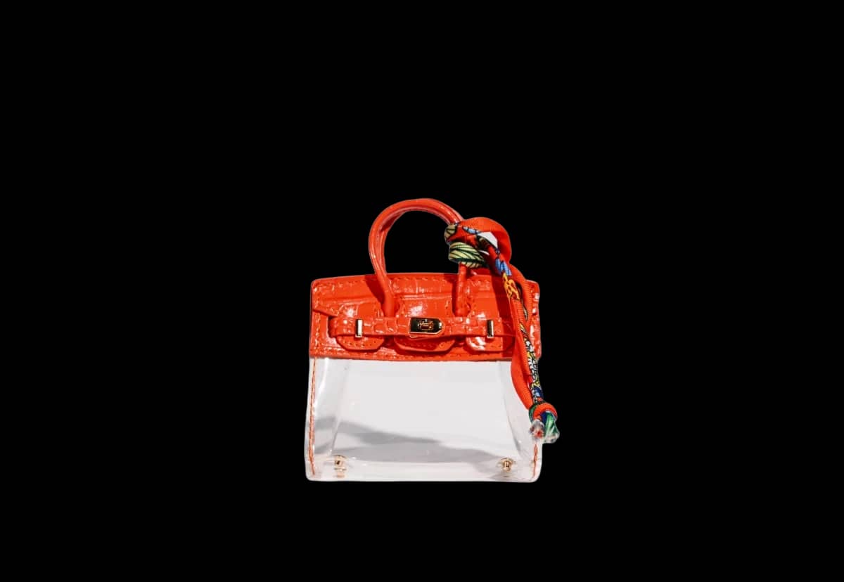 Stylish mini bag charm ORANGE 1
