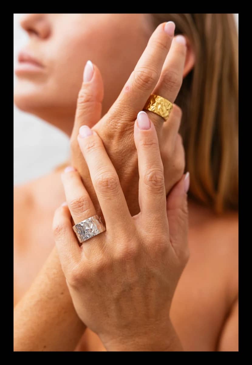 DASAR ring, 22K gold-plated