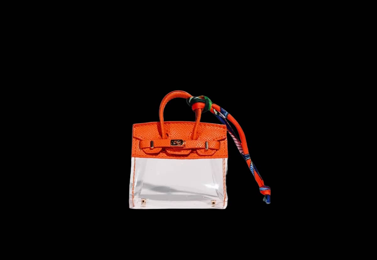 Stylish mini bag charm ORANGE 2