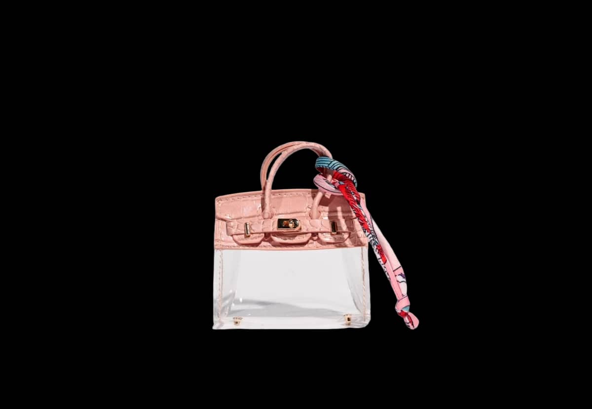 Stylish mini bag charm PINK 1