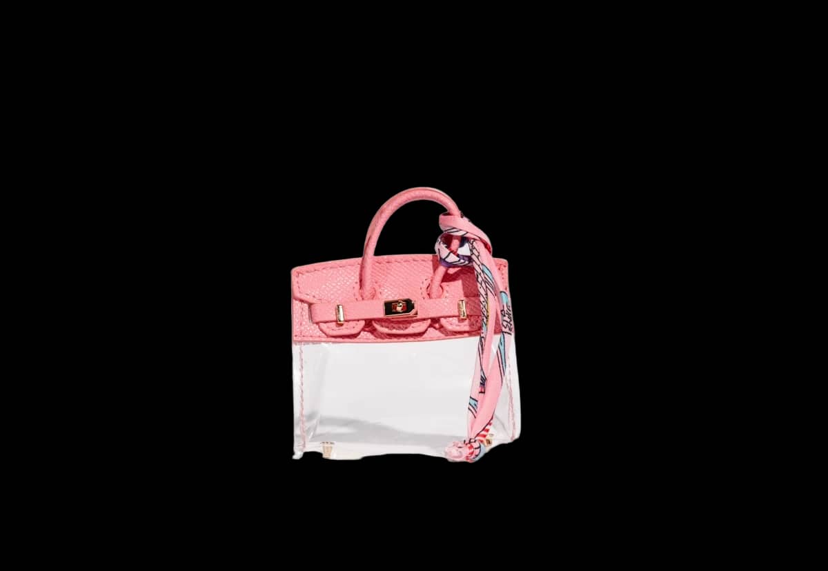 Stylish mini bag charm PINK 2