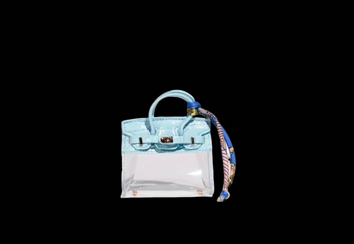 Stylish mini bag charm BLUE