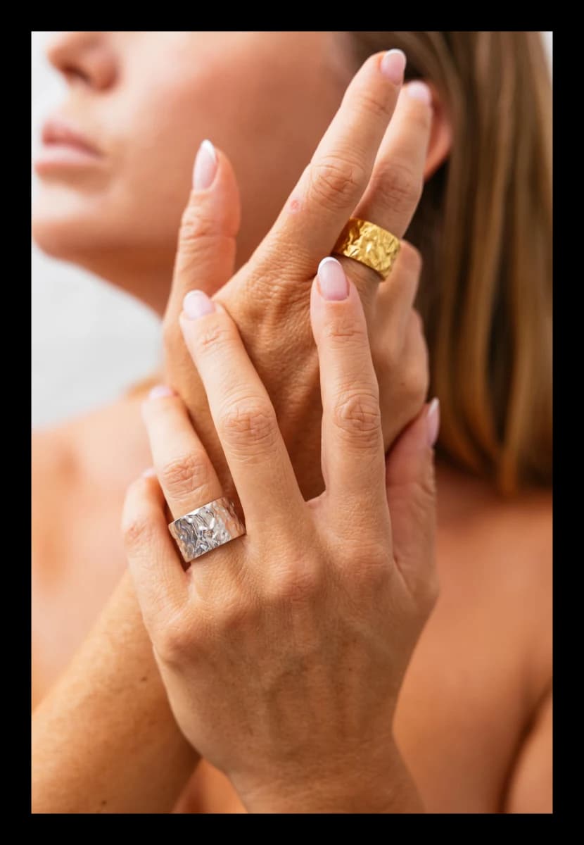 DASAR ring, 22K gold-plated