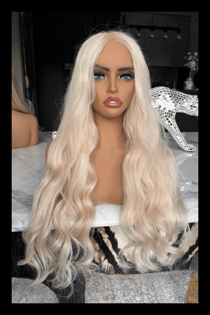 Albienne real hair wig