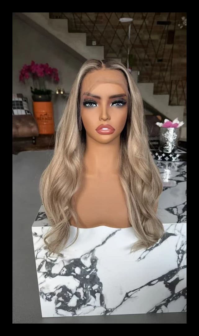 Chrystina real hair wig